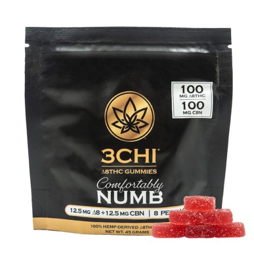 3Chi Comfortably Numb Delta 8:CBN Gummies