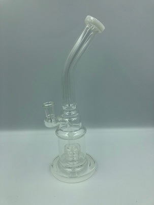 9.5" curved neck w/ flat bottom water pipe omsw56