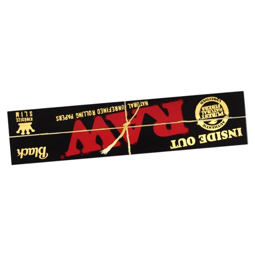 raw black king size slim inside out rolling papers