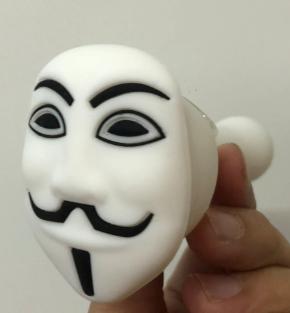 guy fawkes silicone hand pipe