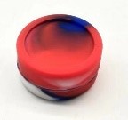 Multi Colored Wax Silicone Container