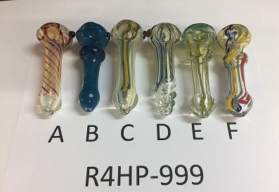 multi color glass pipe 4in r4hp-999