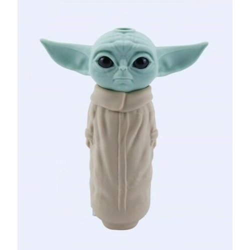 baby yoda hand pipe front