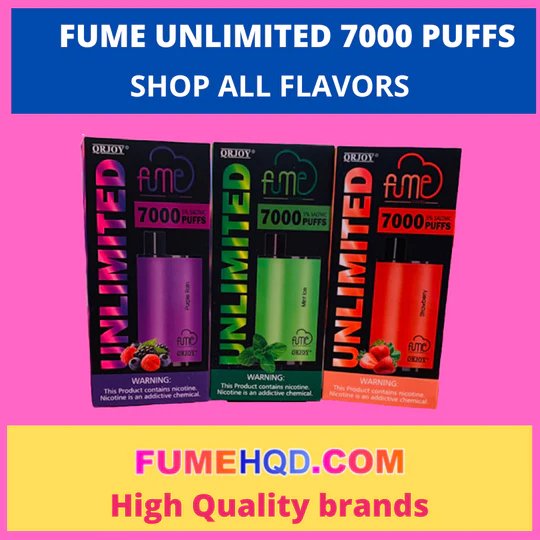 fume unlimited 7000 puff disposable vape promo