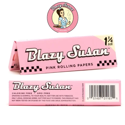 blazy susan 1.25 pink rolling papers