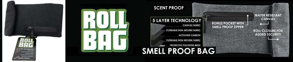 smokezilla smell proof zipper roll bag