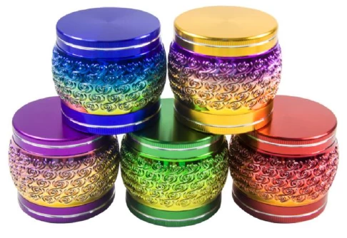 4 piece multicolor grinder colors
