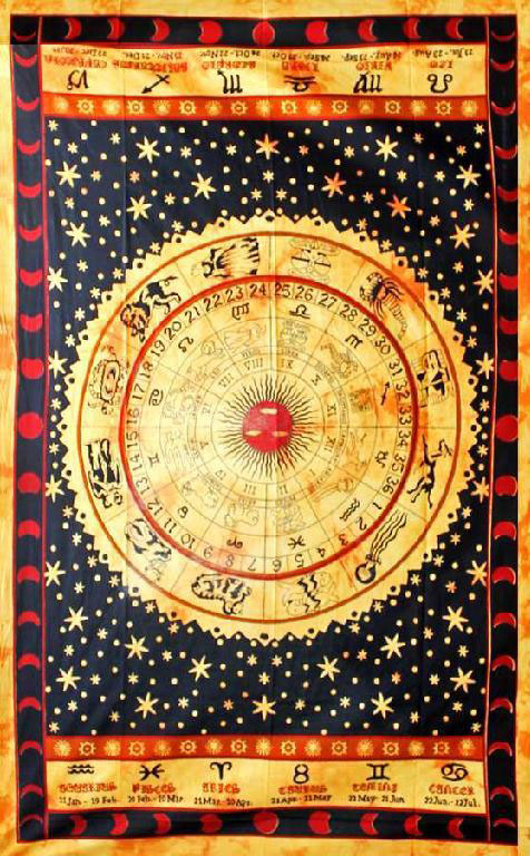 zodiac ring tapestry