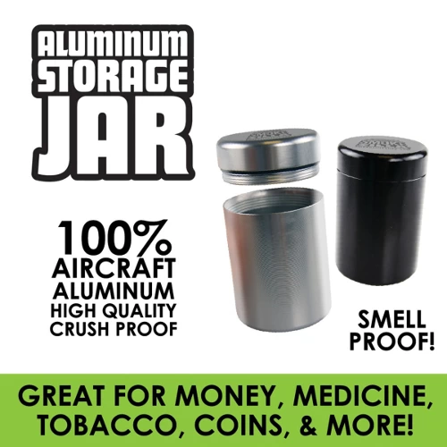 smokezilla aluminum smell proof storage jar