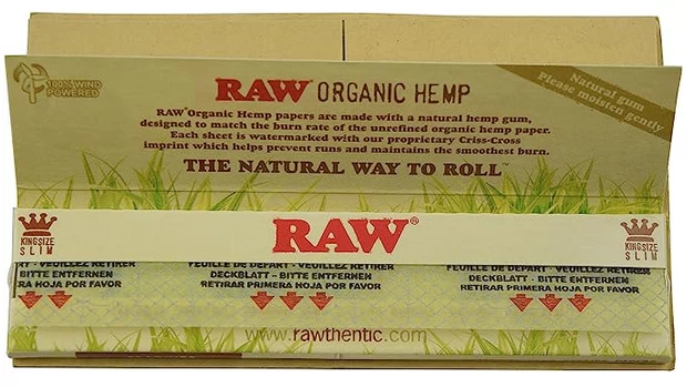 raw organic connoisseurs king size slim plus tips bottom banner