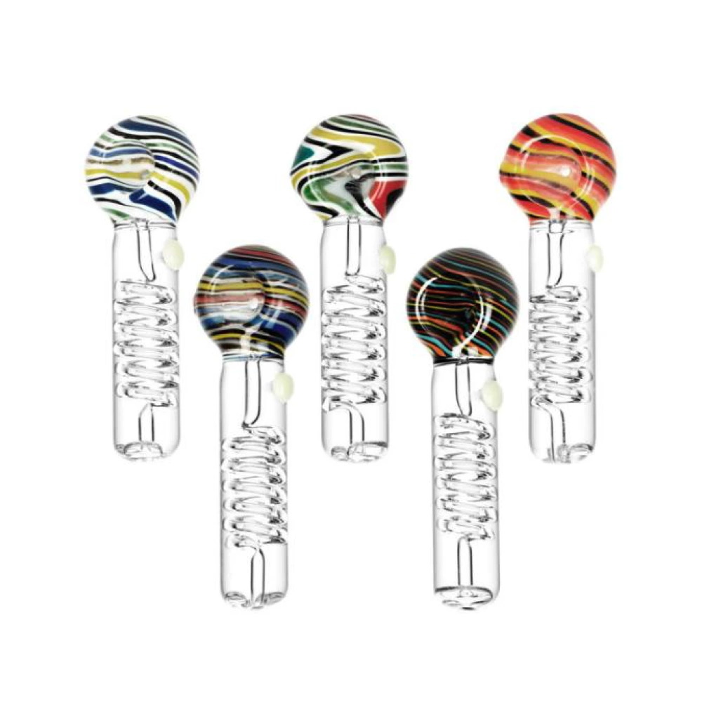 Borosilicate Glass Chillum 4 with Beads HP03 - Sweet Southern Trading