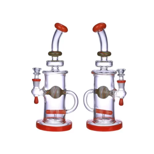 water pipe 11in with red base rgb-035
