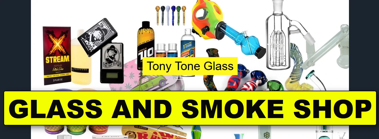 hand pipes tony tone glass