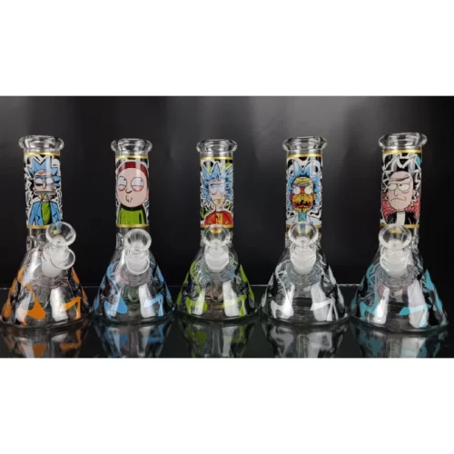 rick and morty glass water pipe