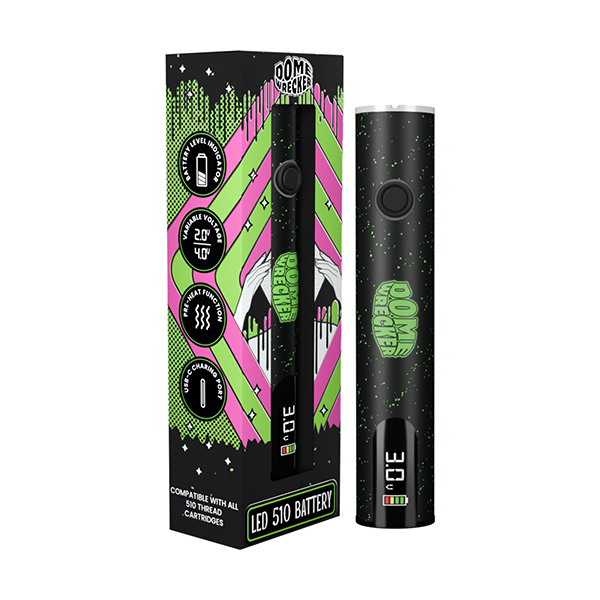 hixotic dome wrecker 510 battery green1