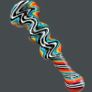 Long Colorful Lines Hand Pipe