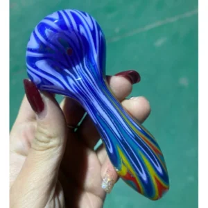 Colorful glass Hand Pipe D079