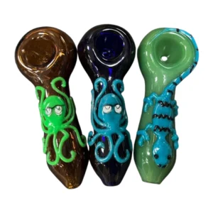 glass hand pipe with animals 4 2 d127
