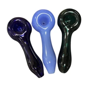 solid color glass hand pipe 6 d118